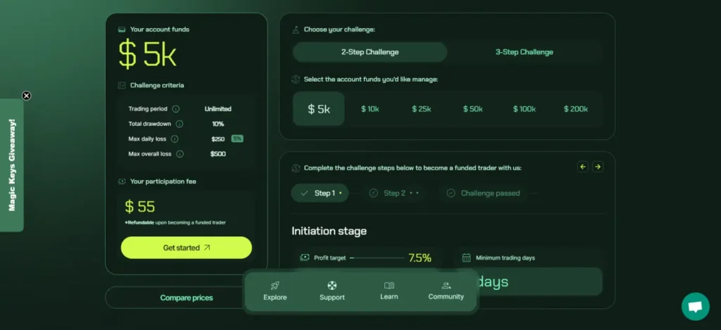 Funding Frontier Account Type and Challenges