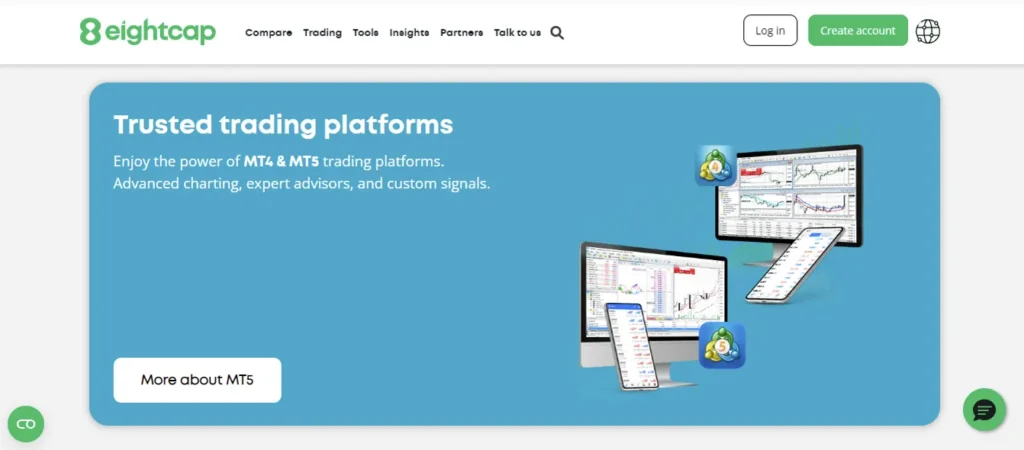 Eightcap Trusted Trading Platforms