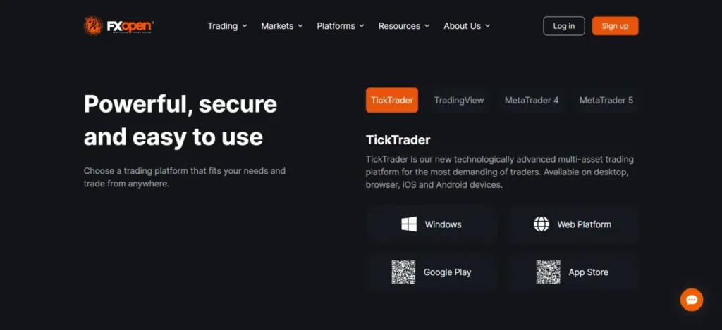 FXOpen Trading Platforms
