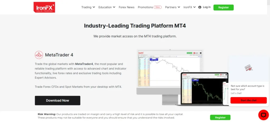 IronFx Industry-Leading MT4-5 Trading Platforms