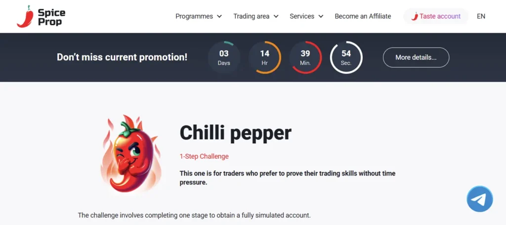 Chilli Pepper 1-Step Challenge